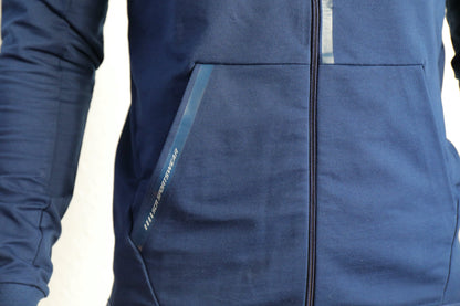All-Day Comfort Hooded Sweatshirt Slim Fit navy zipfront hoodie with pocket SCR Sportswear on Tampa Home & Garden Store