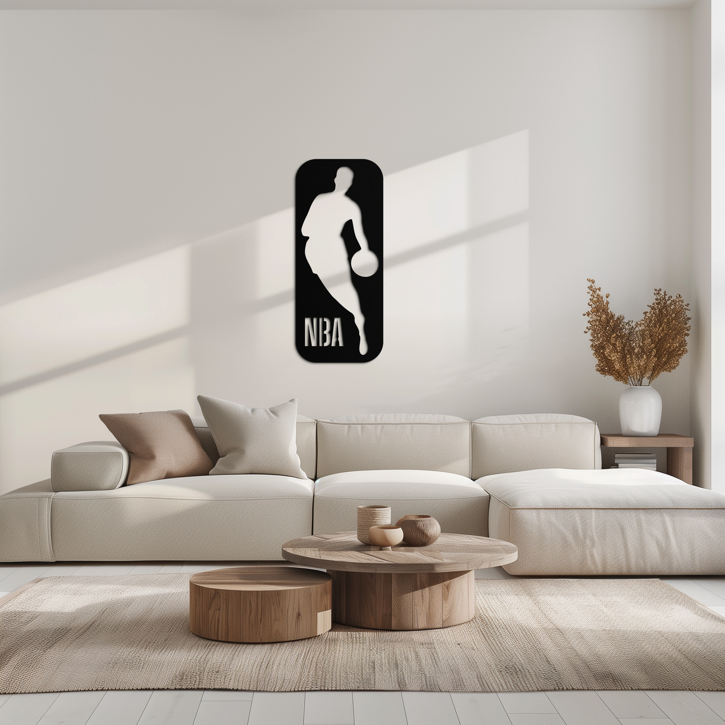 NBA Basketball Player Silhouette Metal Wall Art – Iconic Sports Decor for Game Rooms- KAF676 - Tampa Home & Garden Store