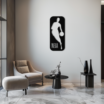 NBA Basketball Player Silhouette Metal Wall Art – Iconic Sports Decor for Game Rooms- KAF676 - Tampa Home & Garden Store