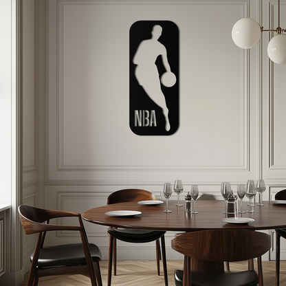 NBA Basketball Player Silhouette Metal Wall Art – Iconic Sports Decor for Game Rooms- KAF676 - Tampa Home & Garden Store