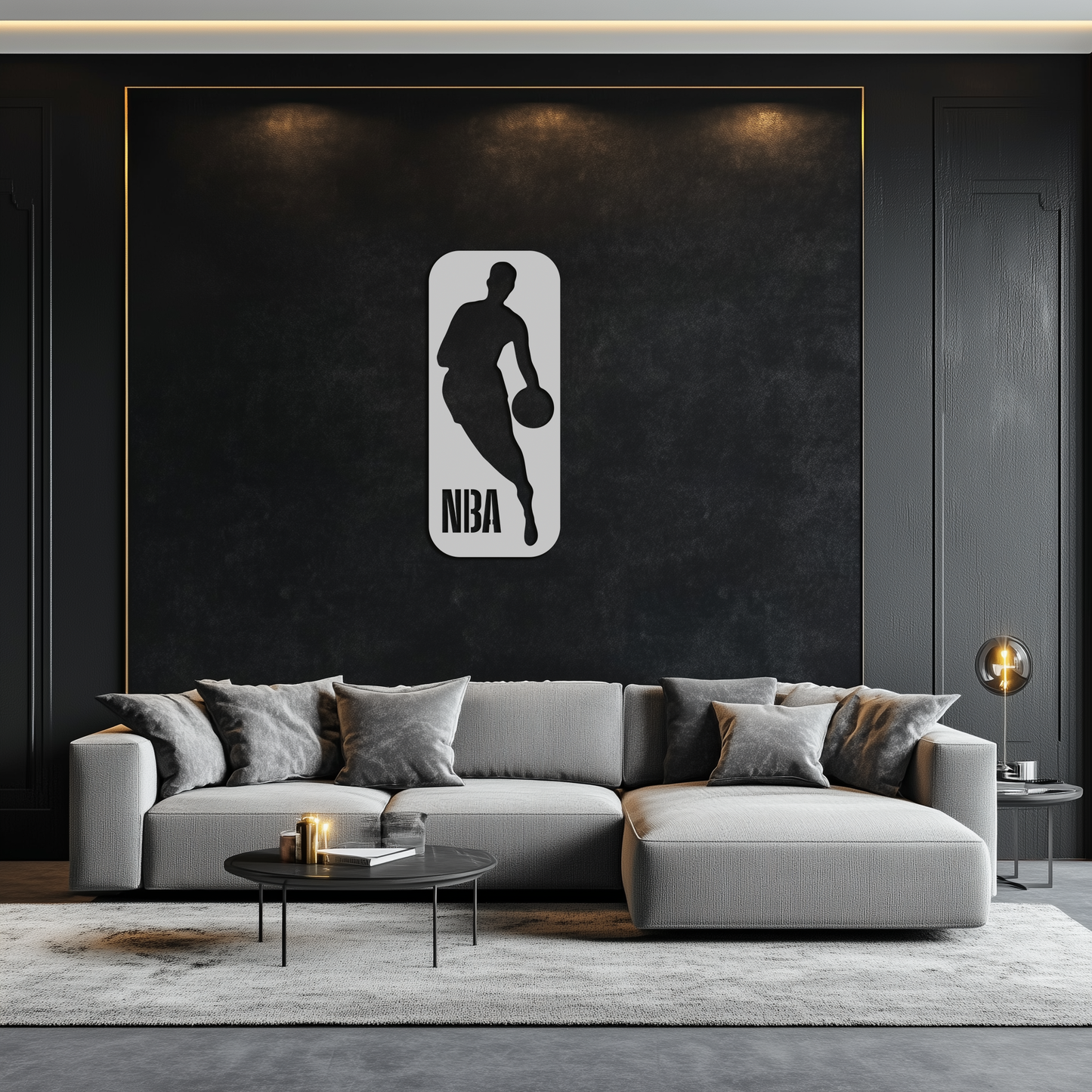 NBA Basketball Player Silhouette Metal Wall Art – Iconic Sports Decor for Game Rooms- KAF676 - Tampa Home & Garden Store