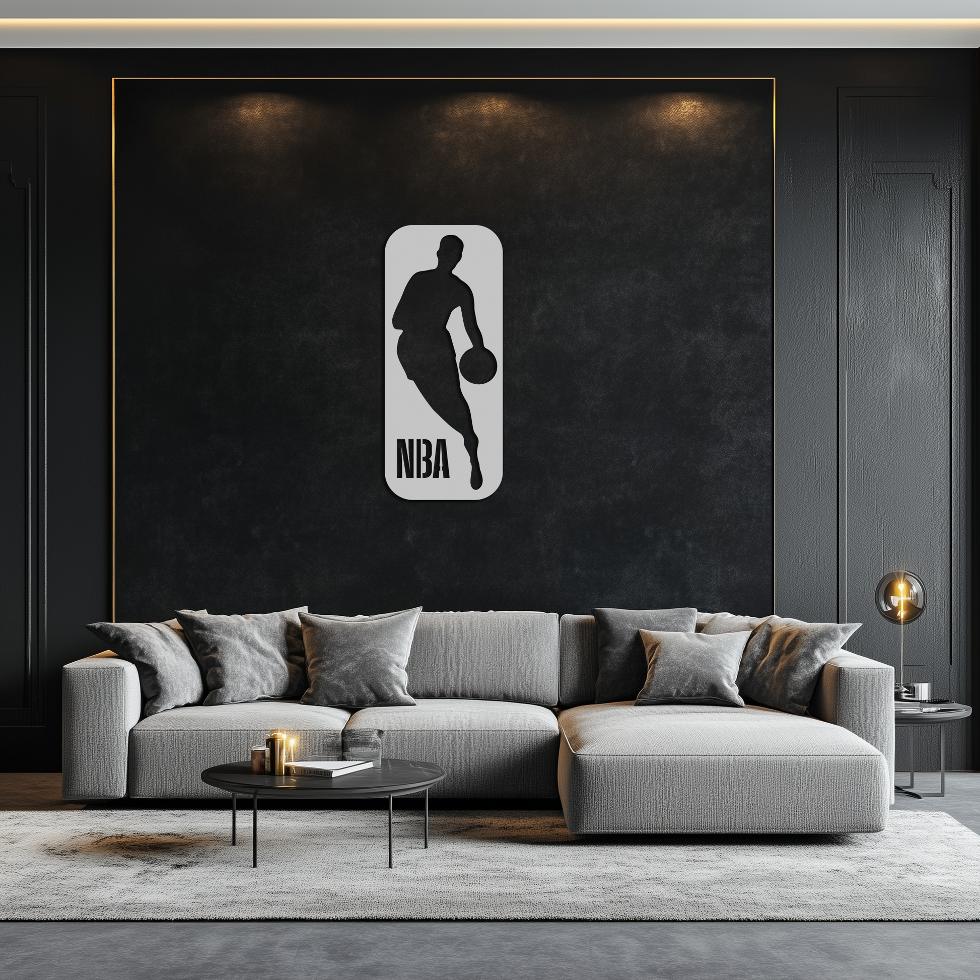 NBA Basketball Player Silhouette Metal Wall Art – Iconic Sports Decor for Game Rooms- KAF676 - Tampa Home & Garden Store
