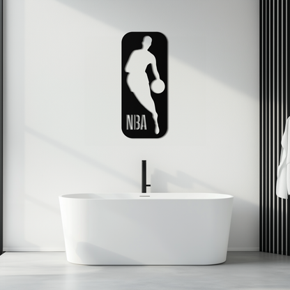 NBA Basketball Player Silhouette Metal Wall Art – Iconic Sports Decor for Game Rooms- KAF676 - Tampa Home & Garden Store