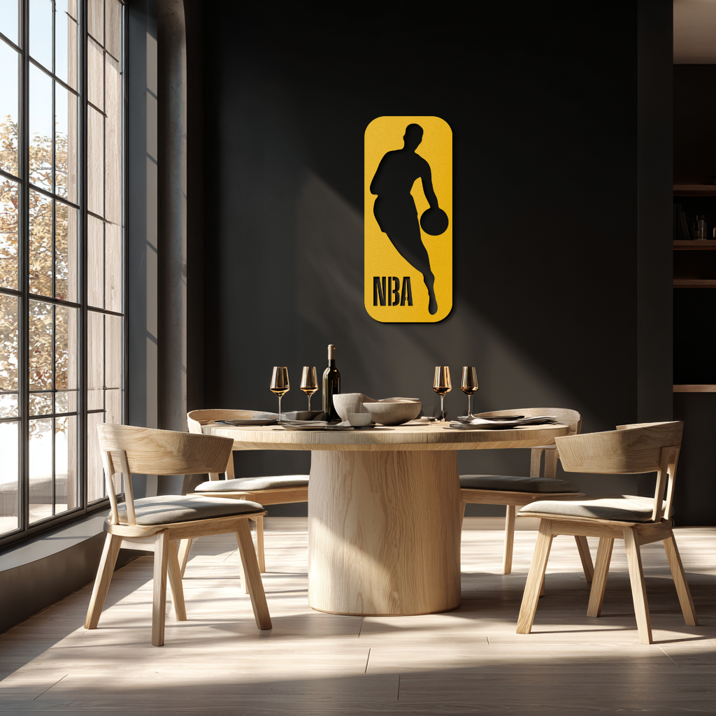 NBA Basketball Player Silhouette Metal Wall Art – Iconic Sports Decor for Game Rooms- KAF676 - Tampa Home & Garden Store