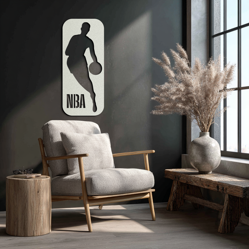 NBA Basketball Player Silhouette Metal Wall Art – Iconic Sports Decor for Game Rooms- KAF676 - Tampa Home & Garden Store