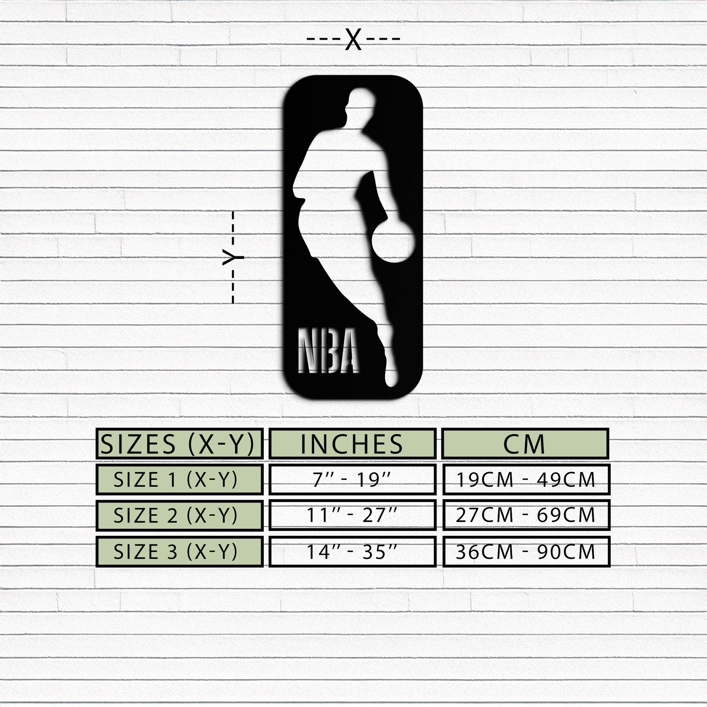 NBA Basketball Player Silhouette Metal Wall Art – Iconic Sports Decor for Game Rooms- KAF676 - Tampa Home & Garden Store