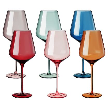 Tonal Stemmed Wine Glasses and the Gift Set
