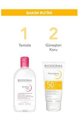 Bioderma duo: pink-cap cleanser bottle and Photoderm SPF 50+ sunscreen tube on Tampa Home & Garden Store