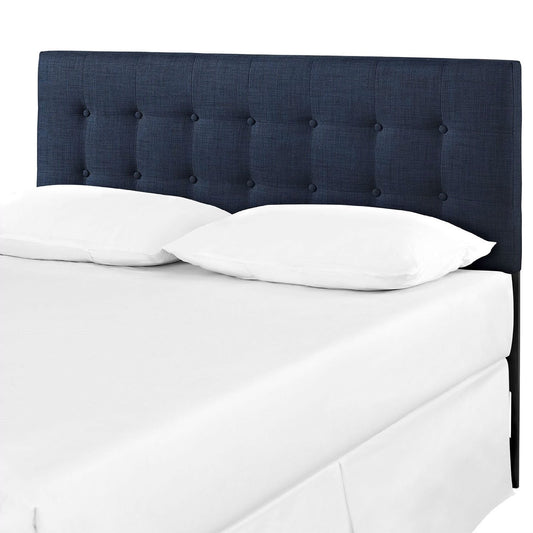 Full size Navy Fabric Modern Upholstered Headboard - Tampa Home & Garden Store