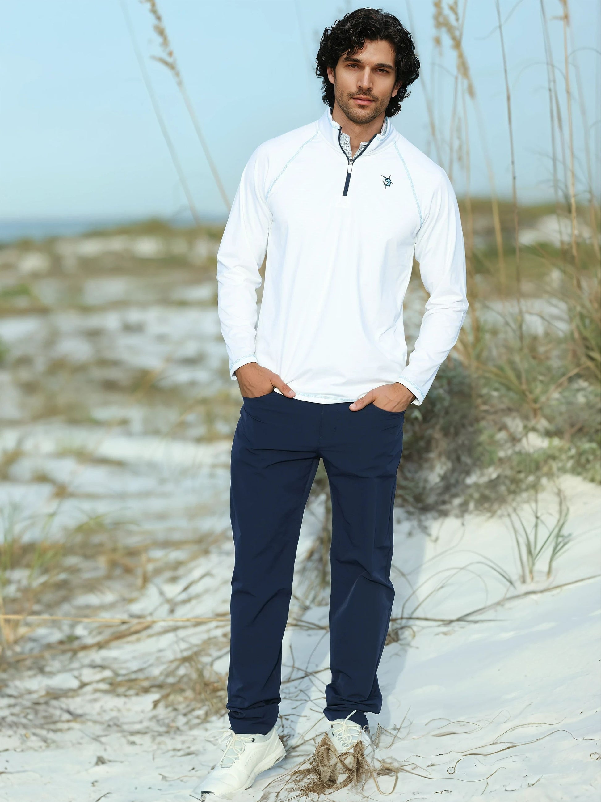Seaport Pants navy men's outdoor pants White Water Life on Tampa Home & Garden Store