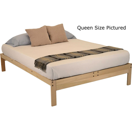 Twin XL Solid Wood Wood Platform bed Frame - Made in USA - Tampa Home & Garden Store