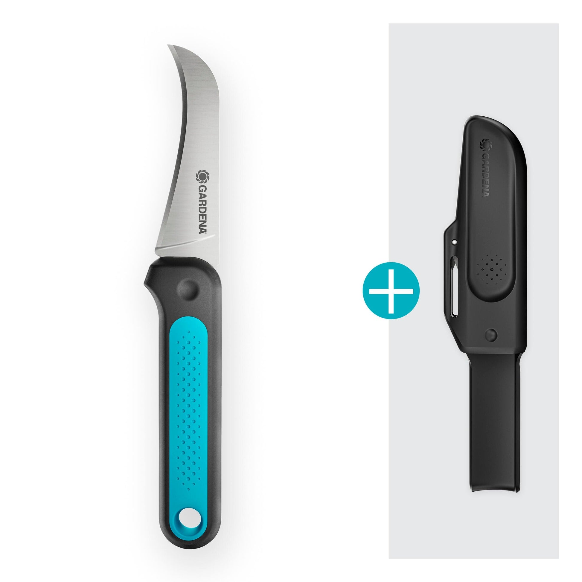 Gardena VeggieCut Scissors hand tool with stainless steel blade and turquoise grip on Tampa Home & Garden Store