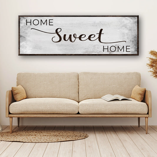 Home Sweet Home grunge sign canvas wall art Tailored Canvases on Tampa Home & Garden Store