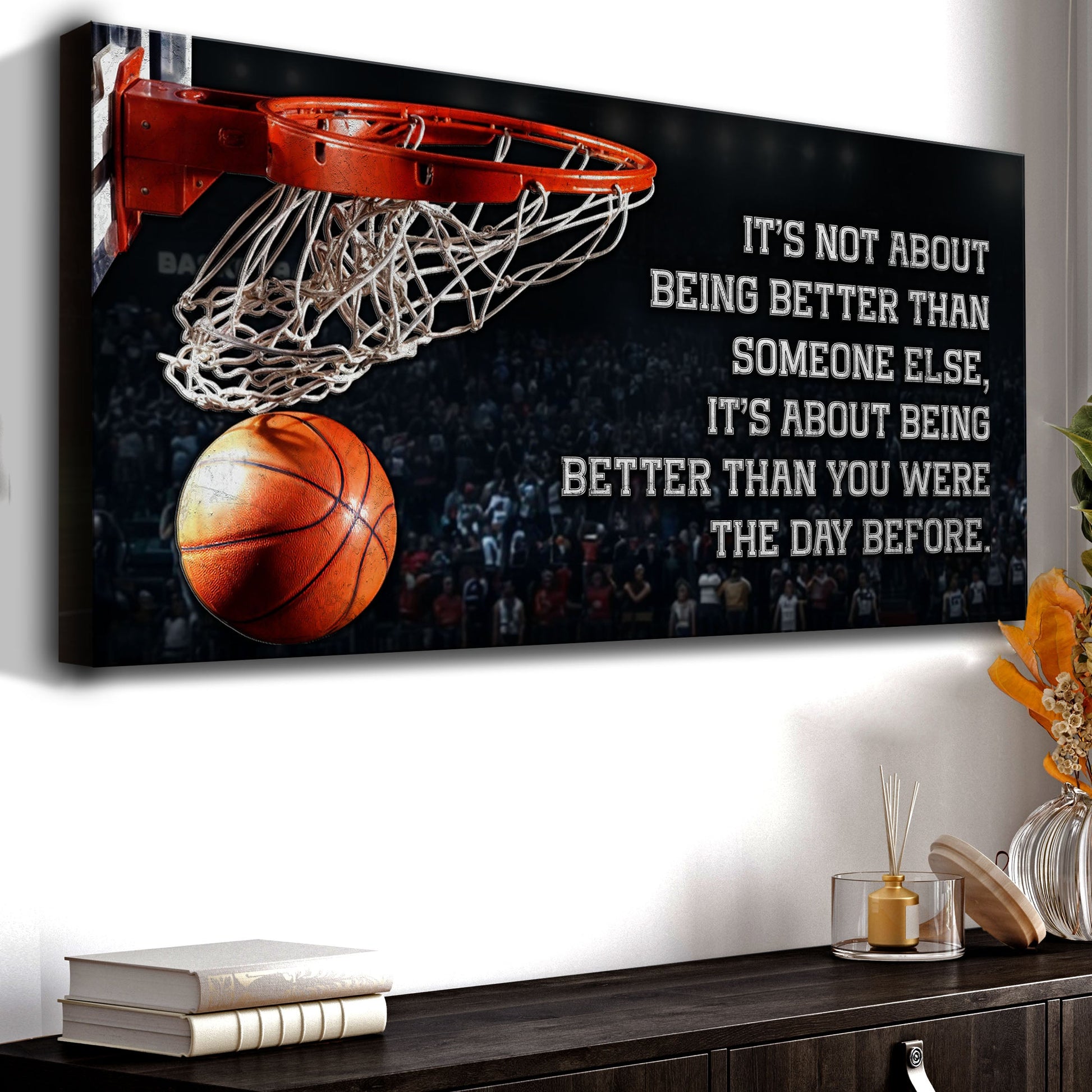 Motivation Basketball Wall Art canvas by Tailored Canvases, crafting canvas decor on Tampa Home & Garden Store