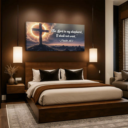Psalm 23 1 the Lord Is My Shepherd Sign Wall Art