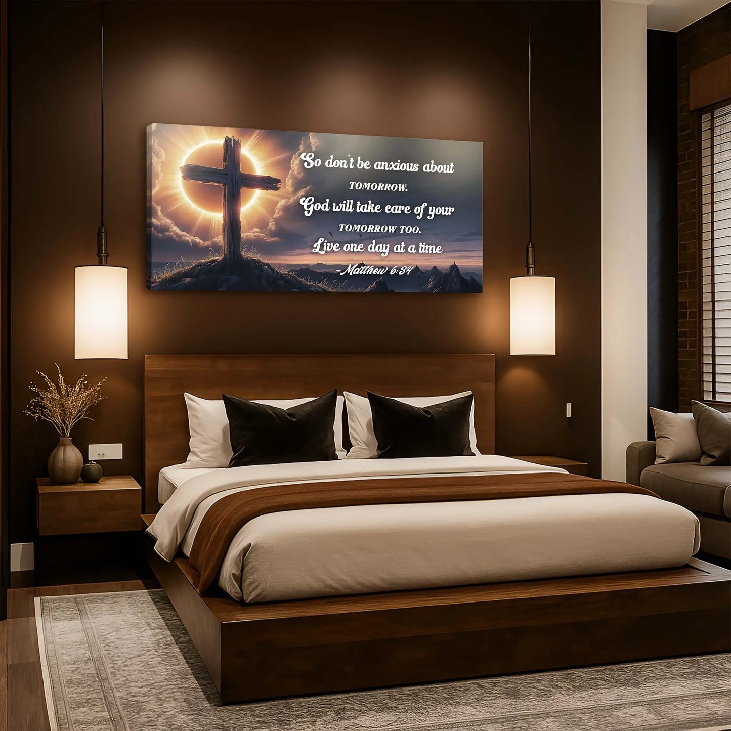 Matthew 6 34 God Will Take Care Of Tomorrow Sign