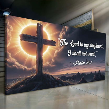 Psalm 23 1 the Lord Is My Shepherd Sign Wall Art