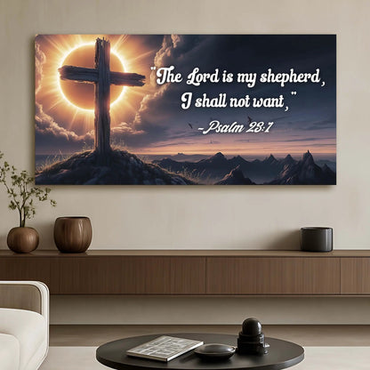 Psalm 23 1 the Lord Is My Shepherd Sign Wall Art