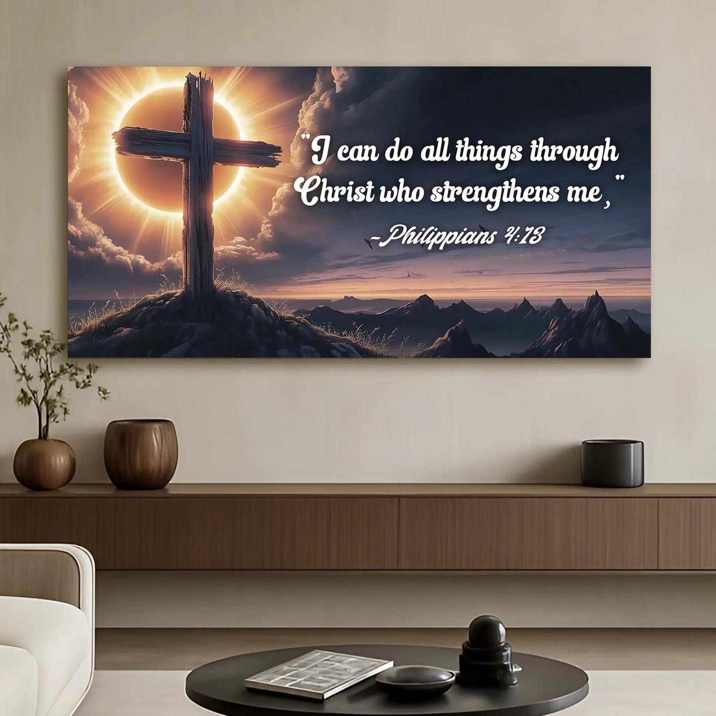 Philippians 4 13 I Can Do All Through Christ Sign