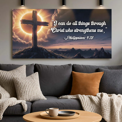 Philippians 4 13 I Can Do All Through Christ Sign