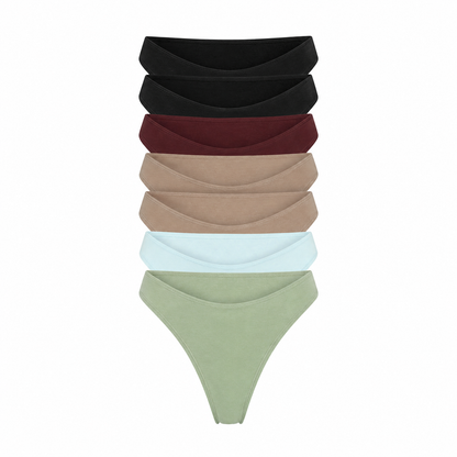 Net Positive hemp thong 7-pack in black, burgundy, tan, light blue, sage green on Tampa Home & Garden Store