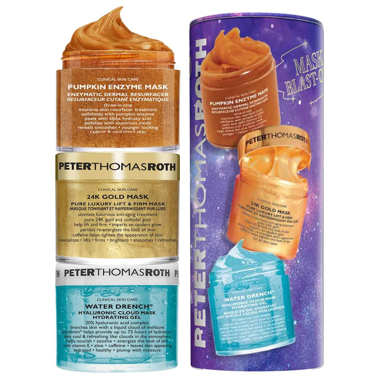 Peter Thomas Roth 3-piece mask set with Pumpkin Enzyme, 24K Gold & Water Drench masks on Tampa Home & Garden Store