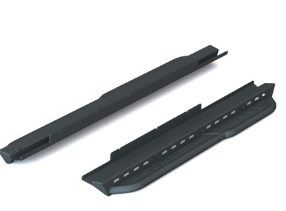 Avatar NV3500 RockBody Side Steps pair by Avatar Offroad in dark gray steel for trucks on Tampa Home & Garden Store