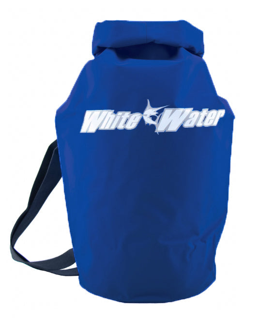 Hydrogear 10L dry bag blue with White Water Life logo on Tampa Home & Garden Store
