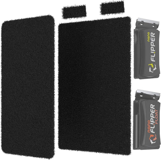 Replacement blades for Flipper Nano Universal Maintenance Kit Pro; black foam pads and sponges on Tampa Home & Garden Store