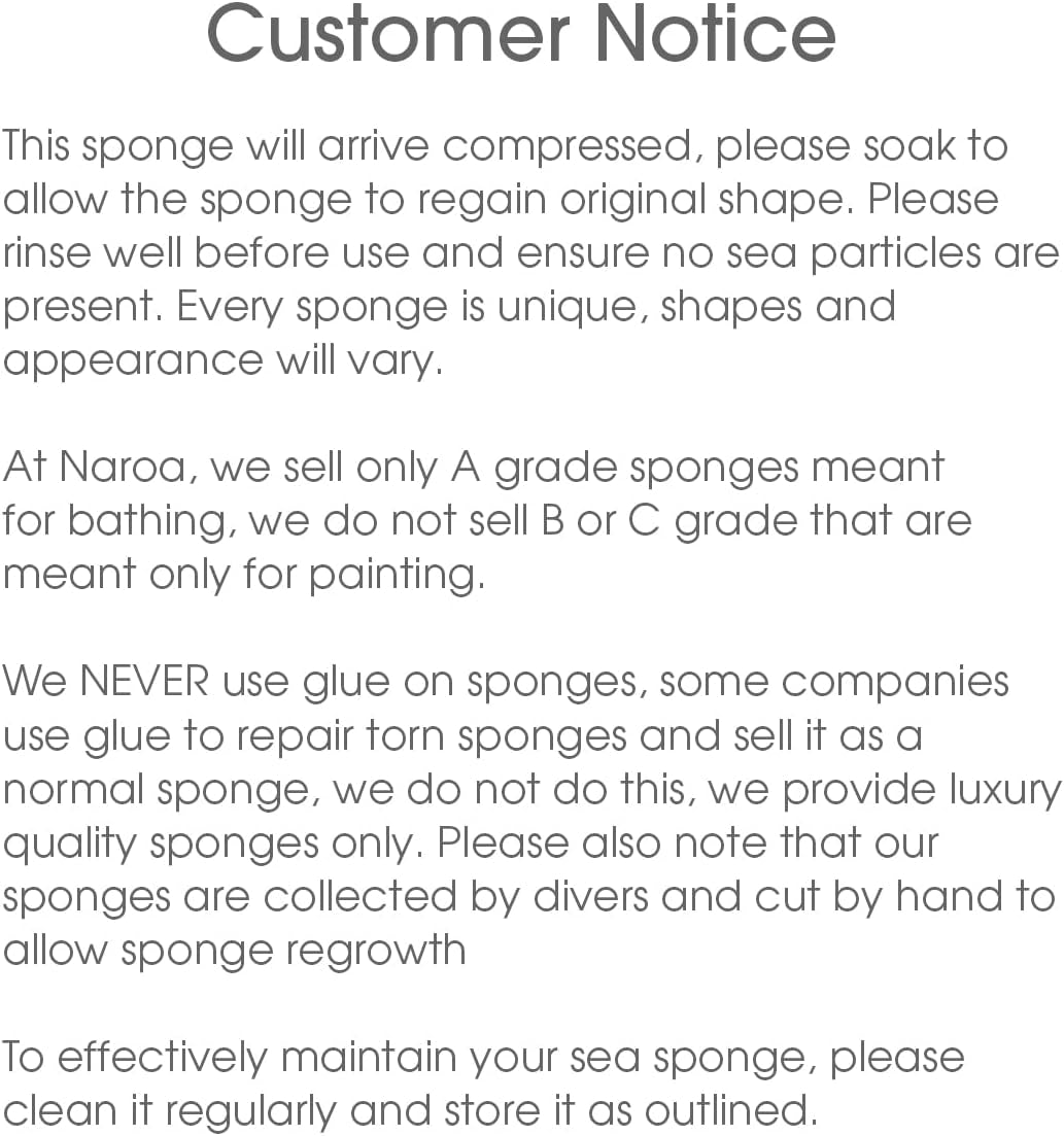 Naroa Shower Sponge — Natural Exfoliation for Healthy, Radiant Skin - Tampa Home & Garden Store