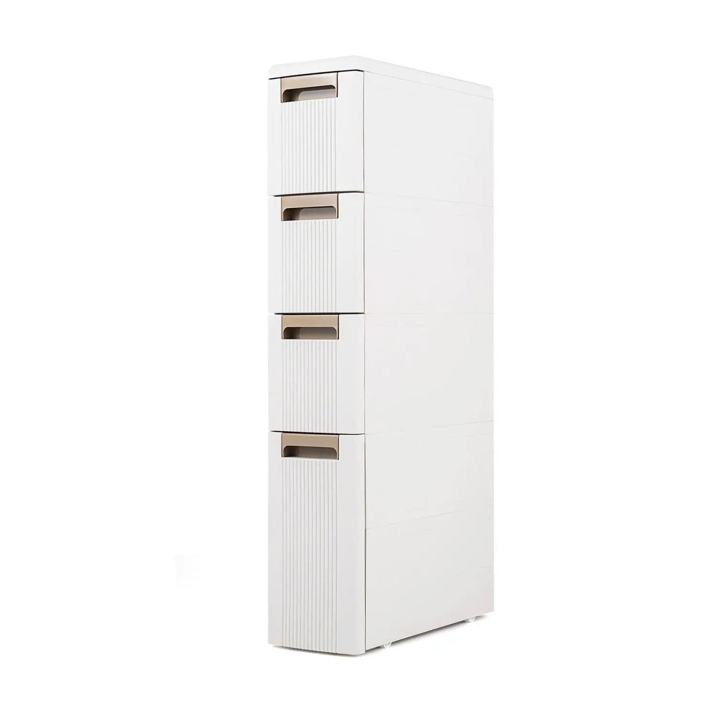 Narrow Storage Cabinet With Drawers and Dividers