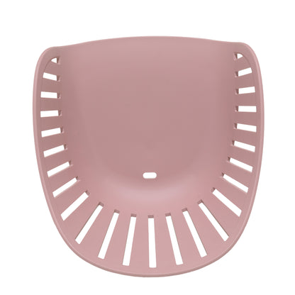 Nassau Carver Armchair Peony Pink Social Plastic outdoor chair set, 2pc, pink curved back with slotted sides on Tampa Home & Garden Store