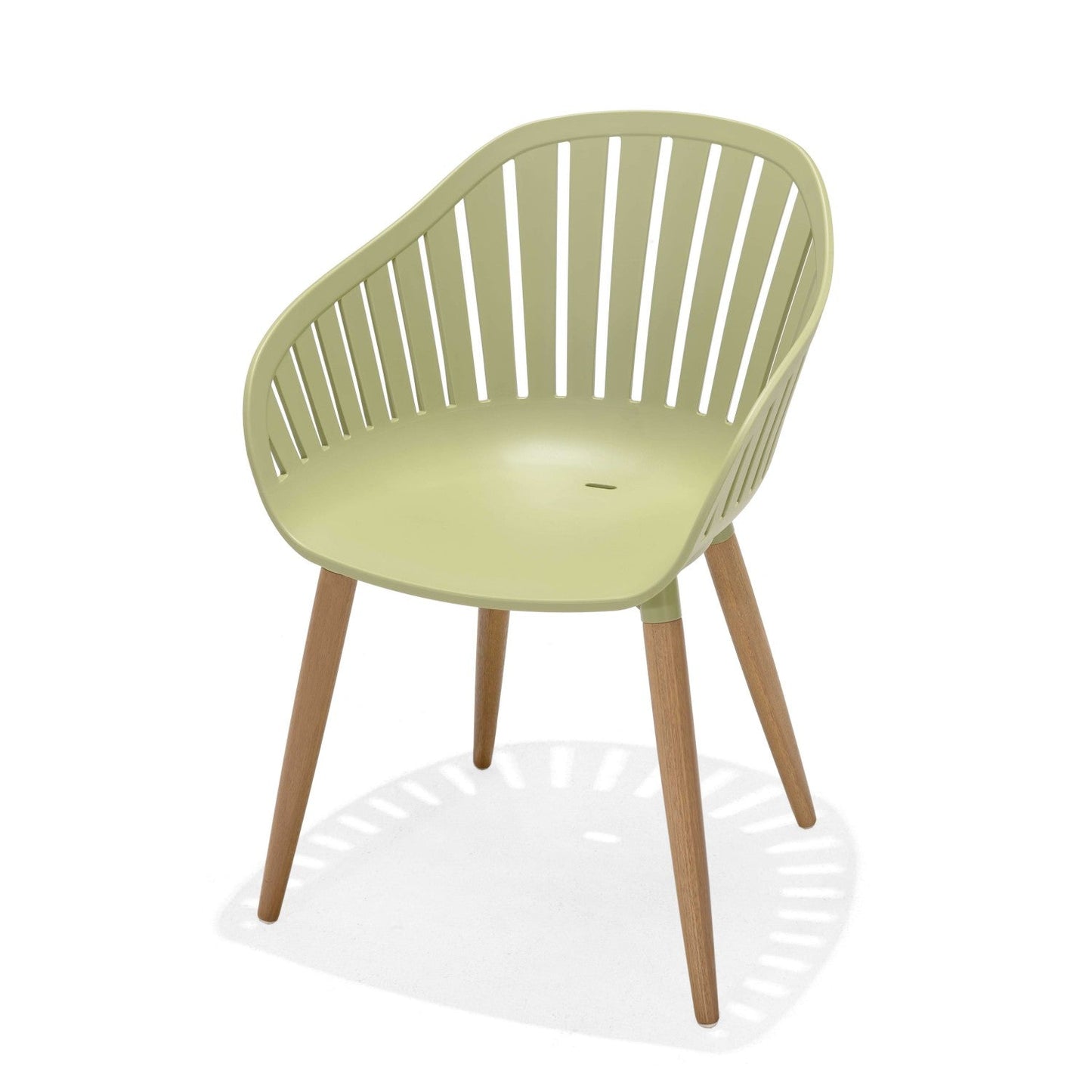 Nassau Carver Armchair in Sage Green Social Plastic by LifestyleGarden, 2pc outdoor chairs on Tampa Home & Garden Store