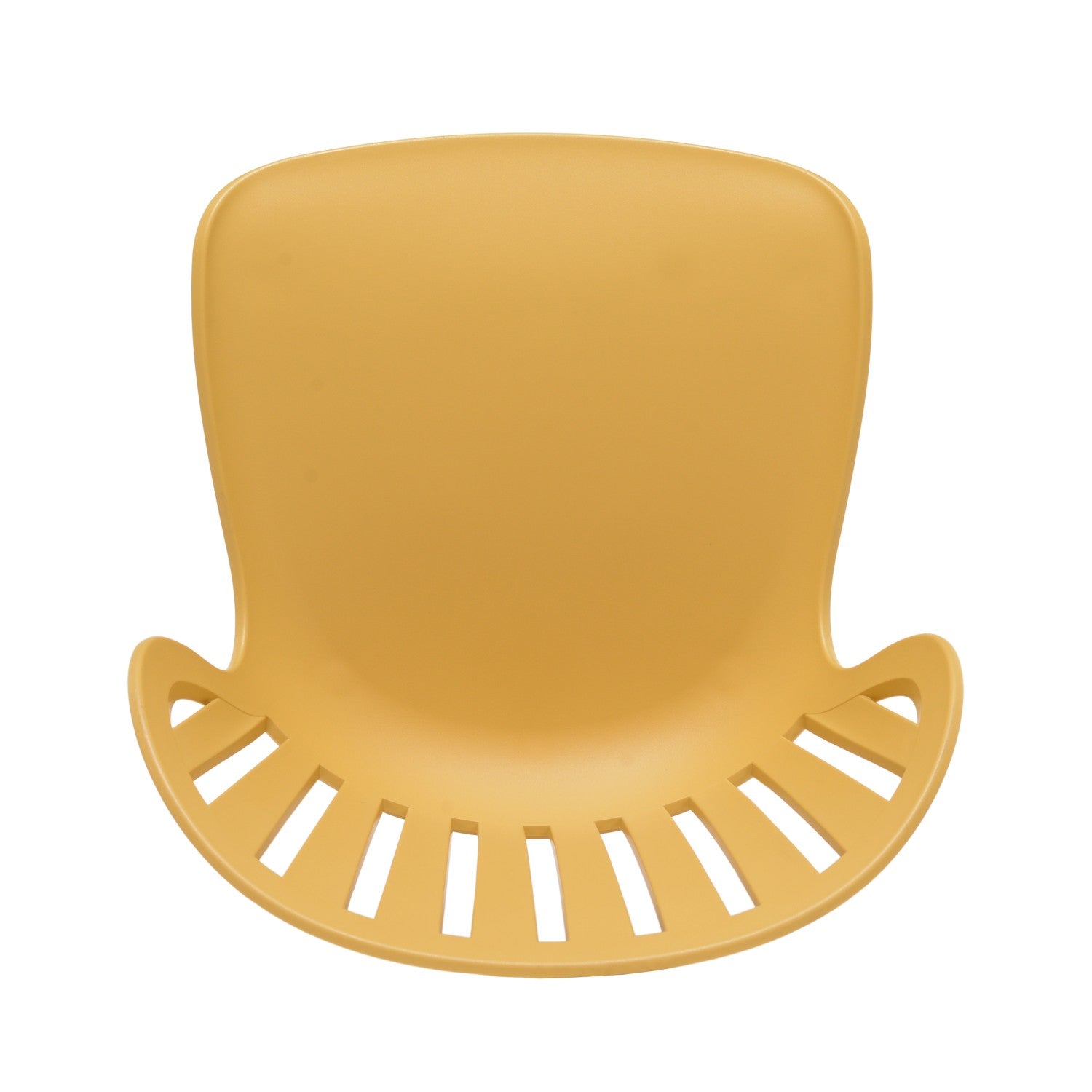 Nassau Side Chair honey yellow Social Plastic outdoor chair 2pc by LifestyleGarden US on Tampa Home & Garden Store