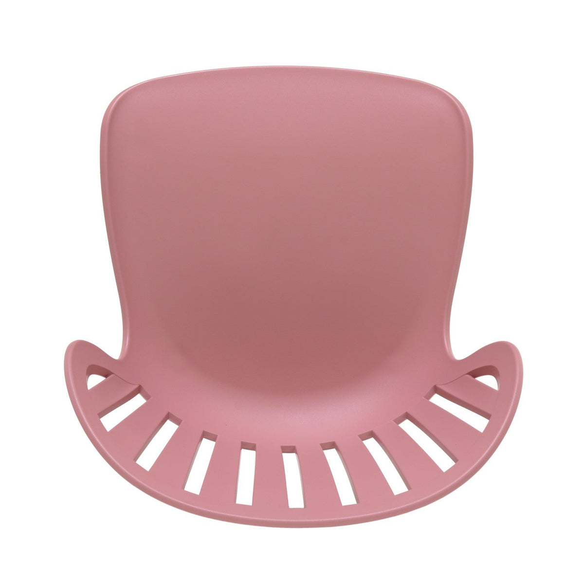 Nassau Side Chair Peony Pink Social Plastic outdoor chair by LifestyleGarden US with back on Tampa Home & Garden Store