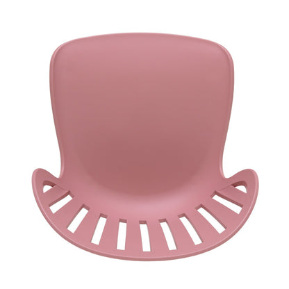 Nassau Side Chair Peony Pink Social Plastic outdoor chair by LifestyleGarden US with back on Tampa Home & Garden Store