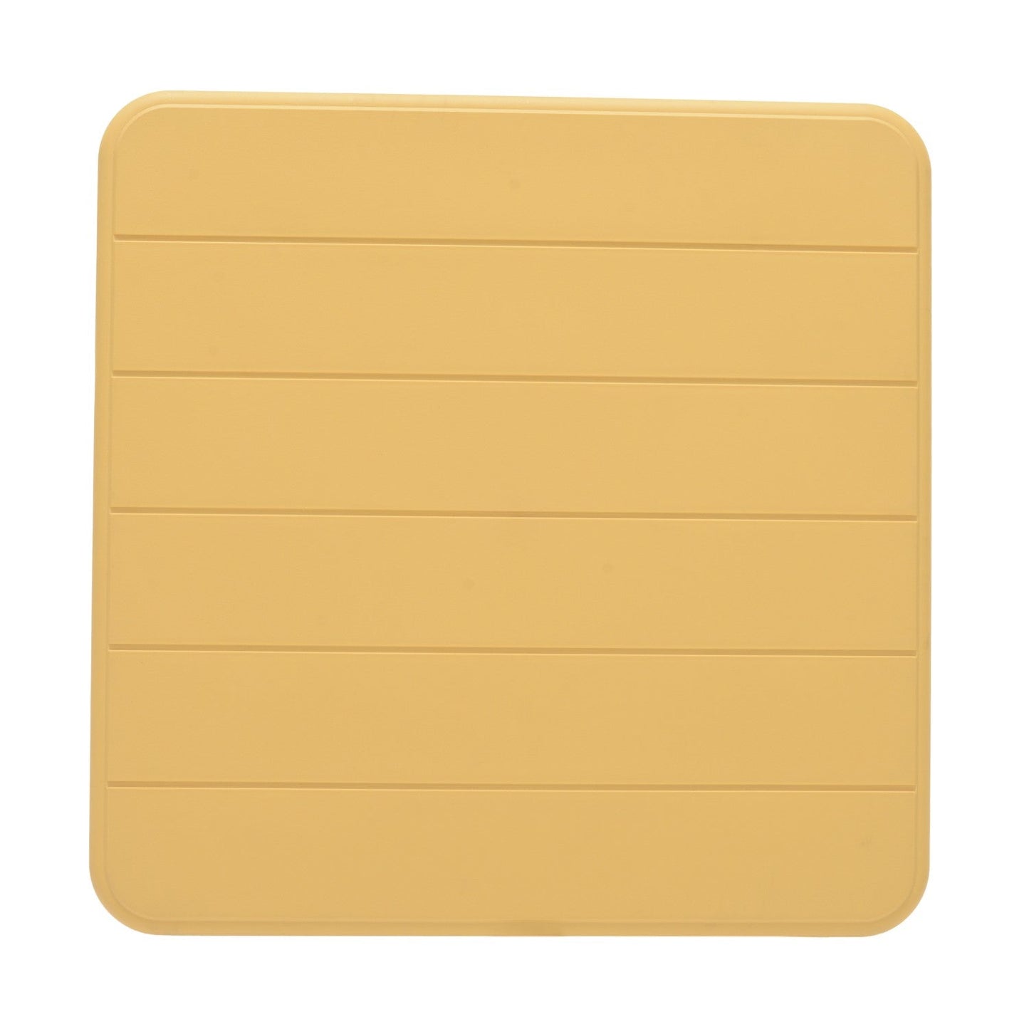 Nassau Square Table honey yellow Plastic outdoor table with rounded corners and slats on Tampa Home & Garden Store