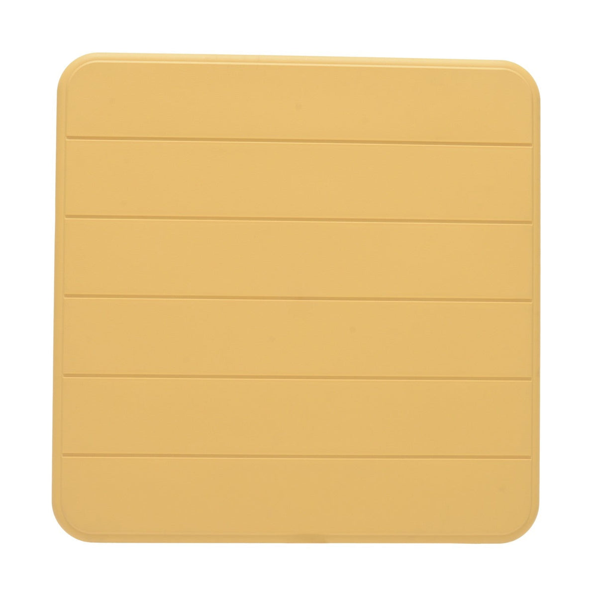 Nassau Square Table honey yellow Plastic outdoor table with rounded corners and slats on Tampa Home & Garden Store