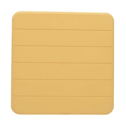 Nassau Square Table honey yellow Plastic outdoor table with rounded corners and slats on Tampa Home & Garden Store