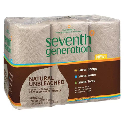 Natural Unbleached 100% Recycled 2-Ply Jumbo Roll Paper Towels - Tampa Home & Garden Store