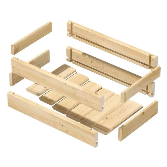 Natural Unfinished Cedar Wood Planter Box 21-inch x 11-inch - Made in USA - Tampa Home & Garden Store