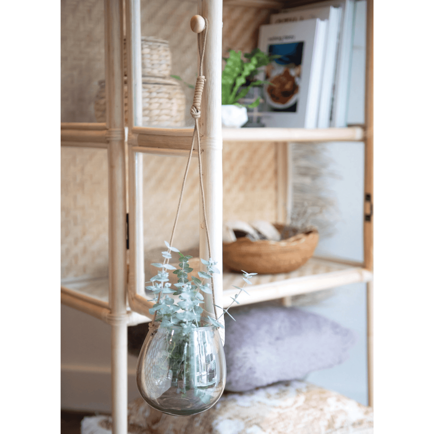 Natural Water Hyacinth Storage Baskets with Lids, Set of 3 - Tampa Home & Garden Store