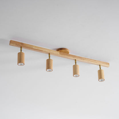 Grain Wood Shade Track Spotlight with Adjustable Heads by Moktan Sabai on Tampa Home & Garden Store