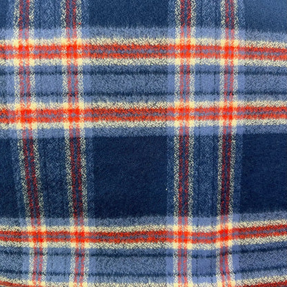 Navy, Dusty Blue, Persimmon and Cream Luxe Collection Plaid Infinity and Blanket Scarves - Tampa Home & Garden Store