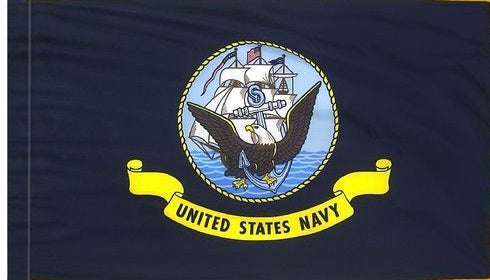 Navy Indoor / Parade Flag - Tampa Home & Garden Store