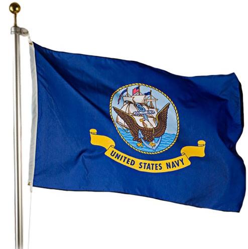 Navy Outdoor Flag – Military Quality, Made in USA (Nylon or Polyester) - Tampa Home & Garden Store