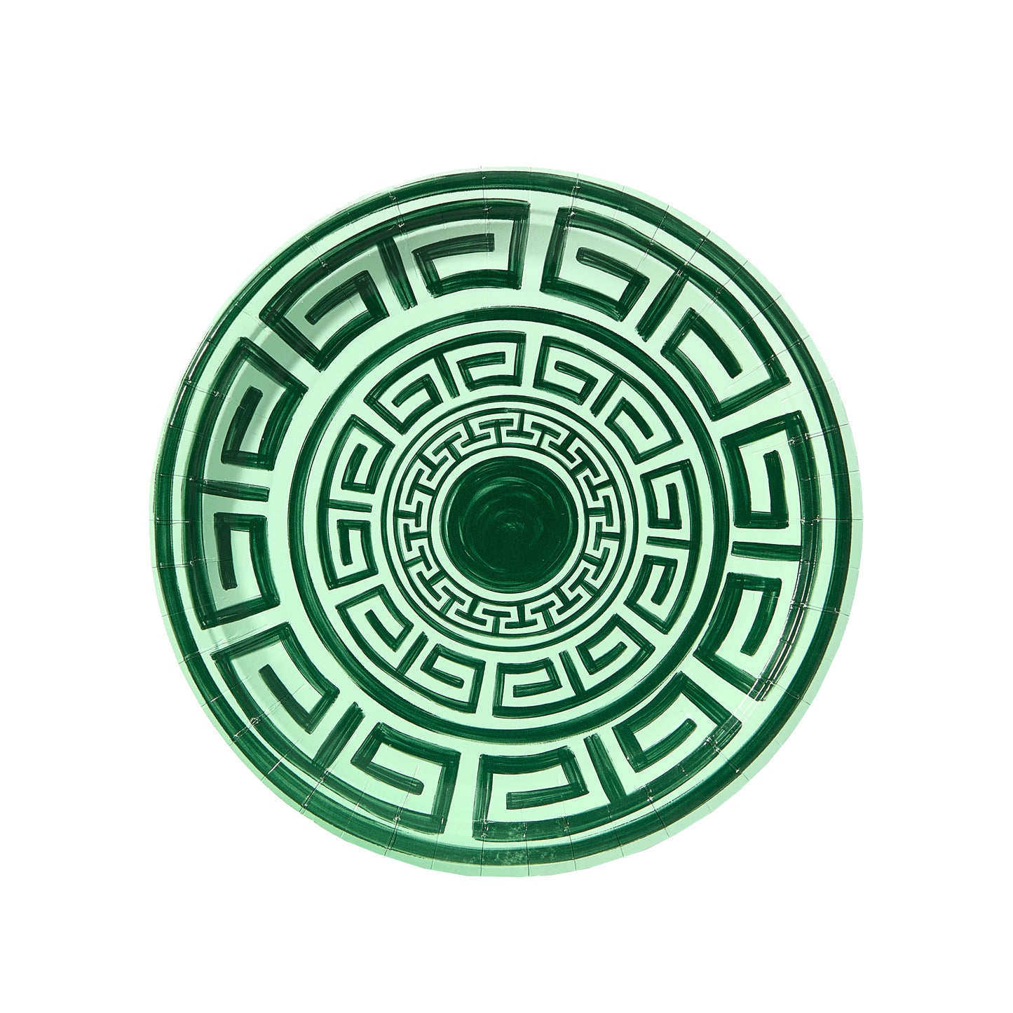 Navy and Sky Greek Key Pavilion Dinner Plates - 8 pack - Tampa Home & Garden Store