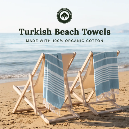 Turkish Quick Dry Beach Towels Organic Cotton