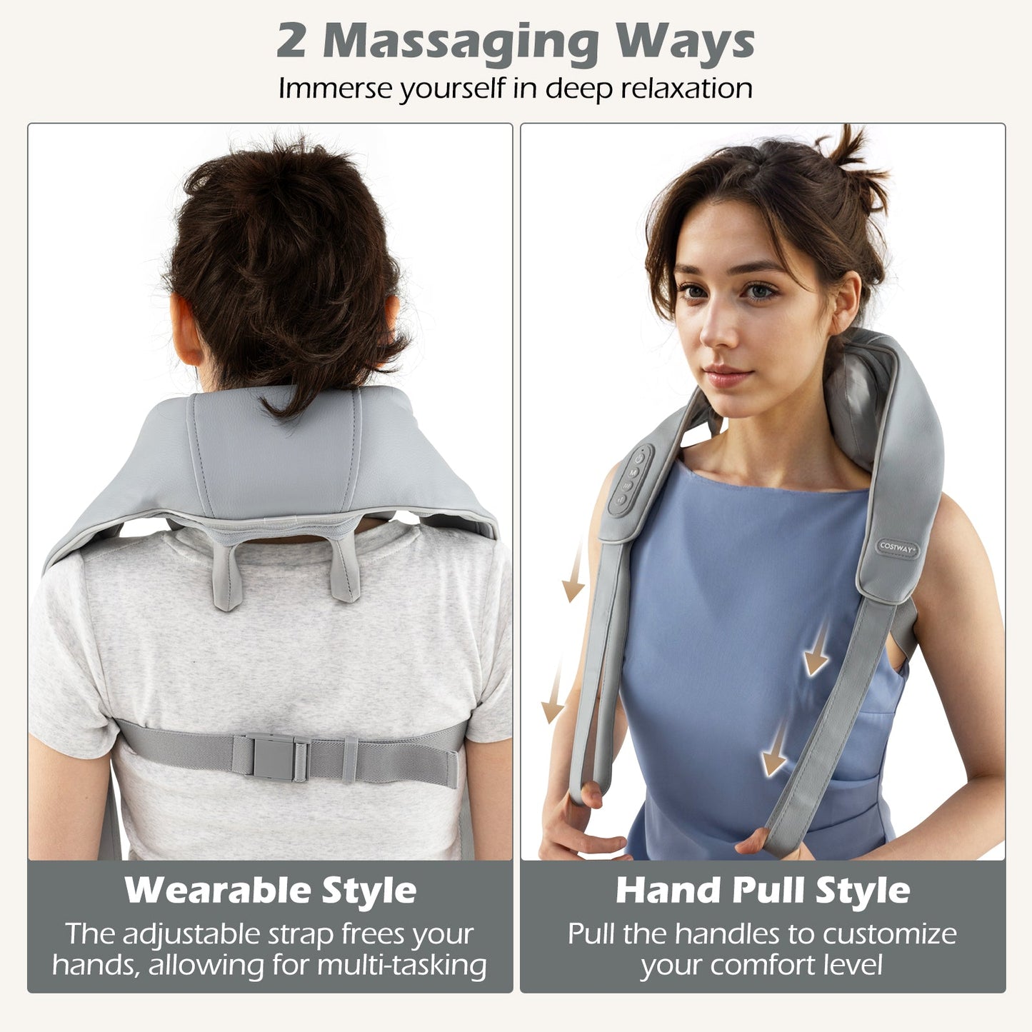 Neck Shoulder Massager 4D Deep Tissue Kneading Shiatsu Massage Machine