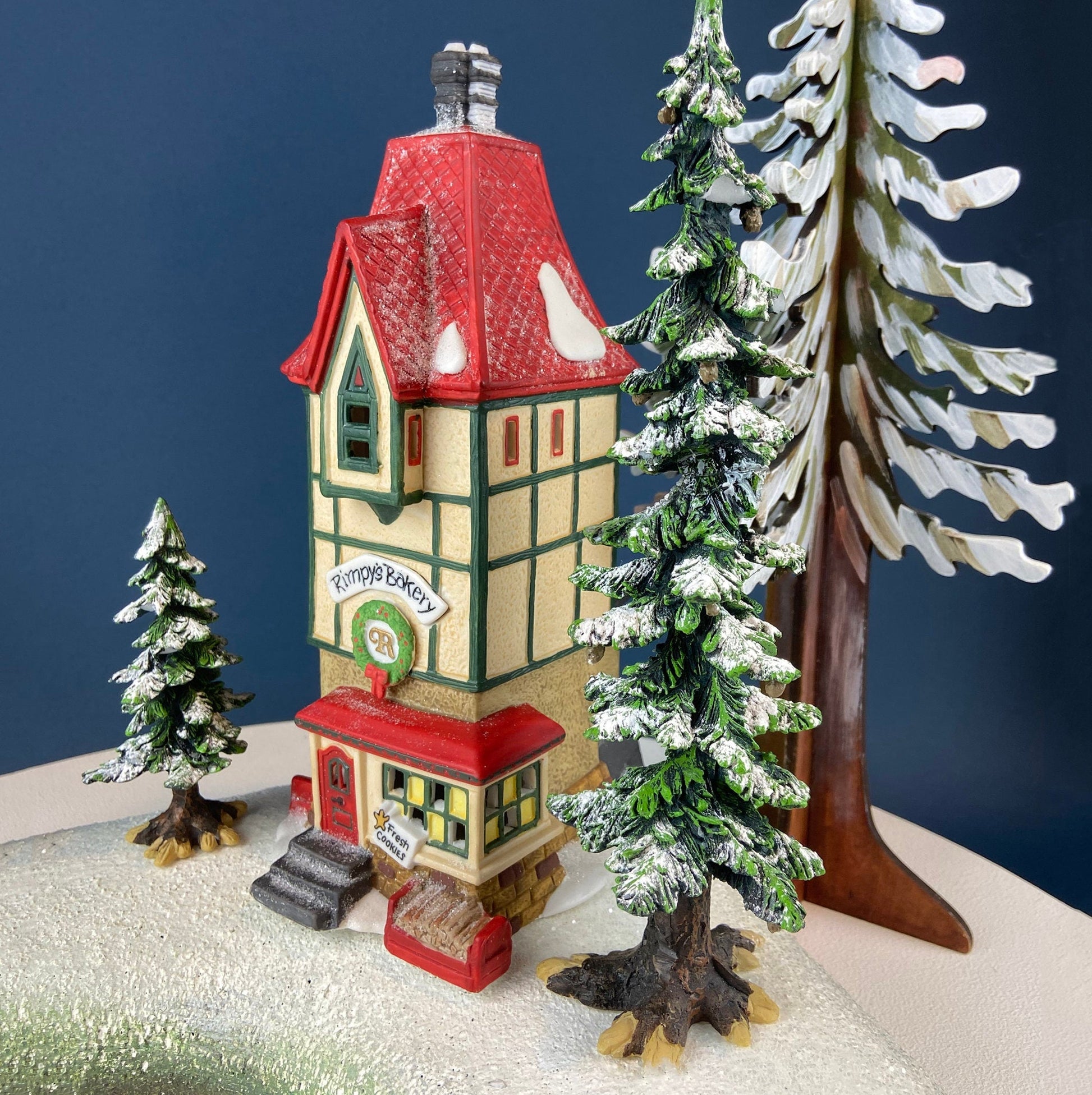 Needle's Tree Farm. Illuminated Porcelain Christmas Village House by Dept. 56. North Pole Series. Magically Detailed Holiday Decor. - Tampa Home & Garden Store